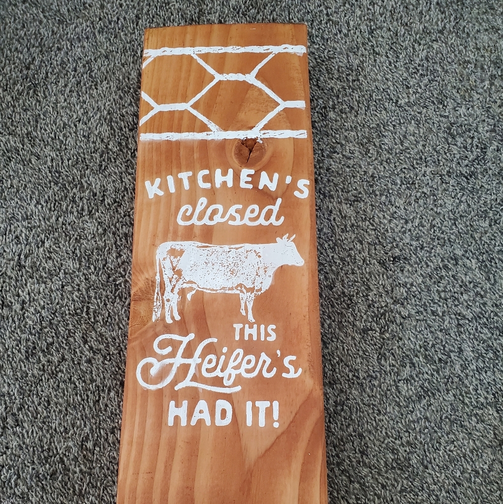 Handmade wood chalk signs